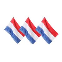 3x Vlaggen Nederland 100 x 150 cm - Vlaggen