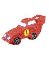 piñata jongens raceauto rood 55 x 23 cm