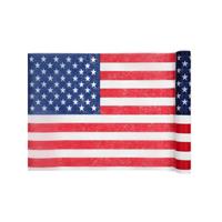 1x Amerikaanse vlag/USA thema tafellopers op rol 500 cm - Feesttafelzeilen