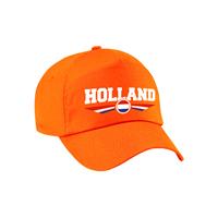 Bellatio Nederland / Holland landen pet / baseball cap oranje kinderen - Verkleedhoofddeksels