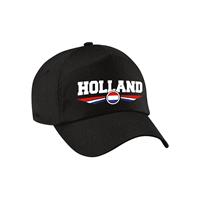 Bellatio Nederland / Holland landen pet / baseball cap zwart kinderen - Verkleedhoofddeksels