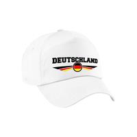 Bellatio Duitsland / Deutschland landen pet / baseball cap wit volwassenen - Verkleedhoofddeksels