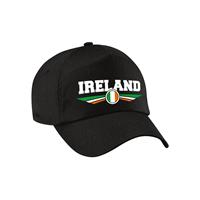 Bellatio Ierland / Ireland landen pet / baseball cap zwart kinderen - Verkleedhoofddeksels