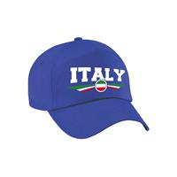 Bellatio Italie / Italy landen pet / baseball cap blauw volwassenen - Verkleedhoofddeksels