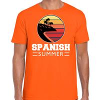 Bellatio Spanish zomer t-shirt / shirt Spanish summer oranje voor heren