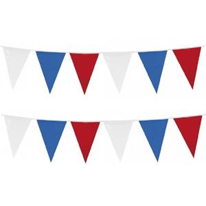 Set van 6x stuks vlaggenlijnen Holland rood-wit-blauw 10 meter - Vlaggenlijnen