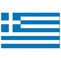 3x stuks vlag Griekenland 90 x 150 cm feestartikelen - Vlaggen