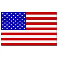 Set van 3x stuks vlaggen Amerika / USA 90 x 150 cm - Vlaggen