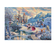 Schmidt Spiele Schmidt 59671 - Disney, Die Schöne und das Biest, Zauberhafter Winterabend, Puzzle,