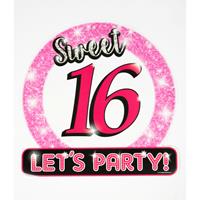 Hulde stopbord 16 jaar verjaardags Sweet 16 feestdecoratie - Feestdecoratieborden