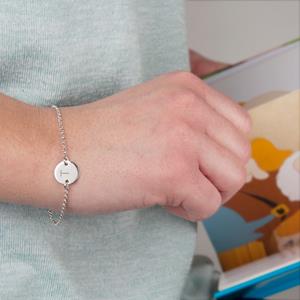 YourSurprise Zilveren armband met initialen - Tag