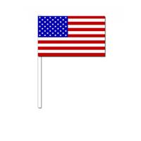 25x stuks zwaaivlaggetjes Amerika/USA 12 x 24 cm - zwaaivlaggen