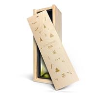 YourSurprise Wijn in gegraveerde kist - Riondo Pinot Grigio
