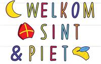 letterslinger Welkom Sint en Piet 3 m papier
