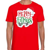 Bellatio Merry fitmas Kerstshirt / outfit rood voor heren