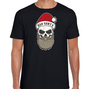 Bellatio Bad Santa fout Kerstshirt / outfit zwart voor heren