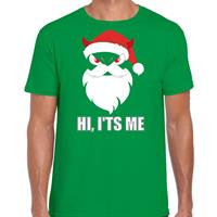 Bellatio Devil Santa Kerstshirt / Kerst outfit Hi its me groen voor heren