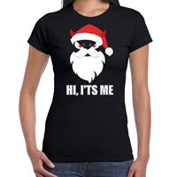 Bellatio Devil Santa Kerstshirt / Kerst outfit Hi its me zwart voor dames