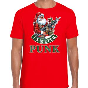 Bellatio Fout Kerstshirt / outfit 1,5 meter punk rood voor heren