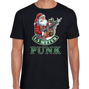 Bellatio Fout Kerstshirt / outfit 1,5 meter punk zwart voor heren