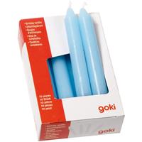 Goki kaarsjes blauw, 10 stuks