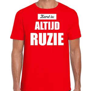 Bellatio Rood fout kerstshirt / t-shirt Kerst is: altijd ruzie outfit heren -