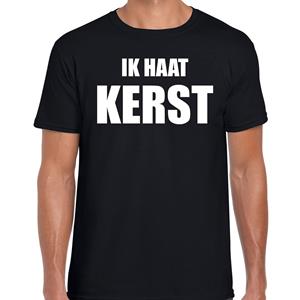 Bellatio Fout kerst t-shirt Ik haat Kerst zwart voor heren