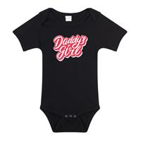 Bellatio Daddys girl geboorte cadeau romper zwart voor babys -