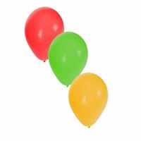 Shoppartners Ballonnen rood/geel/groen 75x stuks -