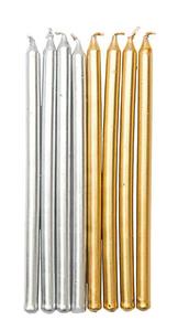 Kerzen Gold und Silber