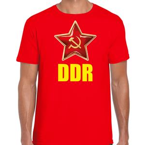 Bellatio DDR / Duitsland verkleed t-shirt rood voor heren