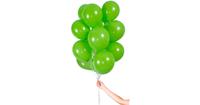 Folat Luftballons 23cm Hellgrün, 30 Stk. hellgrün