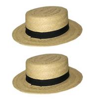 8x stuks lou Bandy gondoliers verkleed hoedjes -