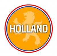Bellatio Bierviltjes Holland oranje thema print 75 stuks - Ek/ Wk oranje versiering -
