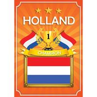 Bellatio 10x Oranje Holland poster - Ek/ Wk oranje artikelen -