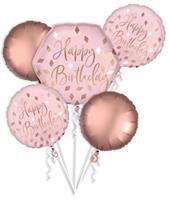 Amscan Folienballon Bouquet Blush Birthday