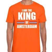 Bellatio Koningsdag t-shirt I am the King of Amsterdam oranje voor heren