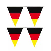 2x stuks vlaggenlijn slinger Duitsland vlaggetjes 5 meter -