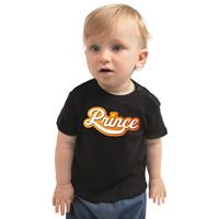 Bellatio Prince Koningsdag t-shirt zwart peuter jongen/meisje (13-36 maanden) -