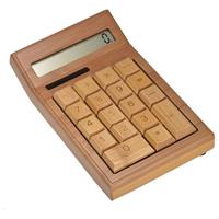 Bamboe Houten Rekenmachine Calculator