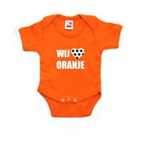 Bellatio Wij houden van oranje romper voor babys Holland / Nederland / EK / WK supporter -