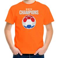 Bellatio We are the champions Holland / Nederland supporter t-shirt oranje voor kinderen
