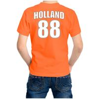 Bellatio Oranje t-shirt met rugnummer 88 - Holland / Nederland fan shirt voor kinderen