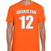 Bellatio Oranje fan nummer 12 oranje t-shirt Holland / Nederland supporter EK/ WK voor heren