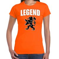 Bellatio Legend met leeuw oranje t-shirt Holland / Nederland supporter EK/ WK voor dames