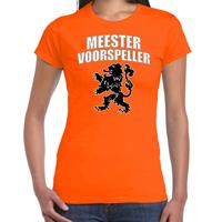 Bellatio Meester voorspeller met leeuw oranje t-shirt Holland / Nederland supporter EK/ WK voor dames