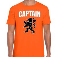 Bellatio Captain met leeuw oranje t-shirt Holland / Nederland supporter EK/ WK voor heren