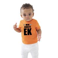 Bellatio Mijn eerste ek fan shirt voor babys Holland / Nederland / EK / WK supporter 54/60 (0-3 maanden) -