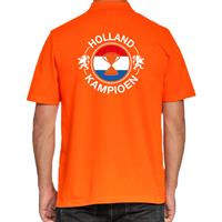 Bellatio Holland kampioen met beker oranje poloshirt Holland / Nederland supporter EK/ WK voor heren