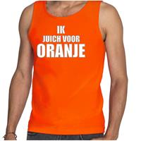 Bellatio Tanktop ik juich voor oranje Holland / Nederland supporter EK/ WK oranje voor heren